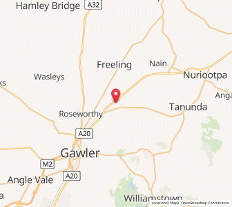 Map of Shea Oak Log, South Australia