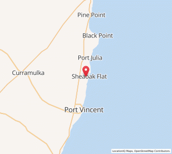 Map of Sheoak Flat Beach, South Australia
