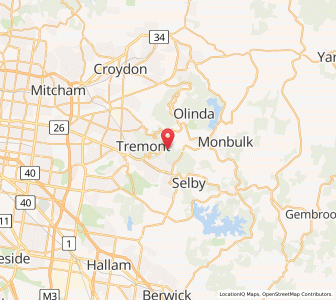 Map of Sherbrook, VictoriaVictoria