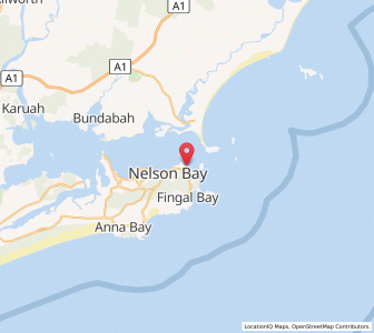 Map of Shoal Bay, New South Wales