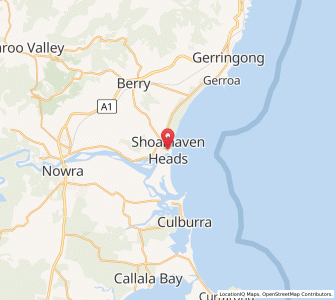 Map of Shoalhaven Heads, New South Wales