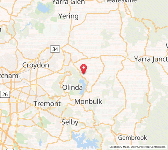 Map of Silvan, VictoriaVictoria