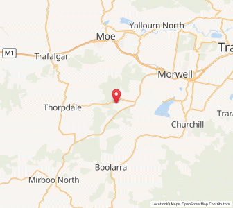 Map of Silver Creek, VictoriaVictoria