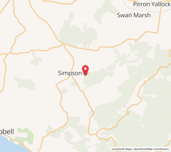 Map of Simpson, VictoriaVictoria
