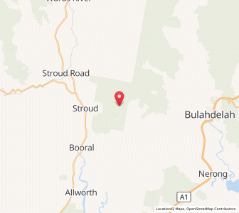 Map of Simsville, New South Wales