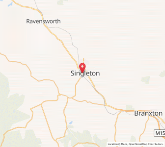 Map of Singleton, New South Wales