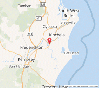 Map of Smithtown, New South Wales