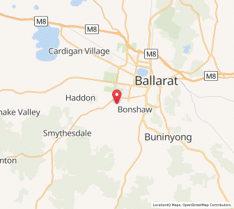 Map of Smythes Creek, VictoriaVictoria