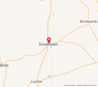 Map of Snowtown, South Australia