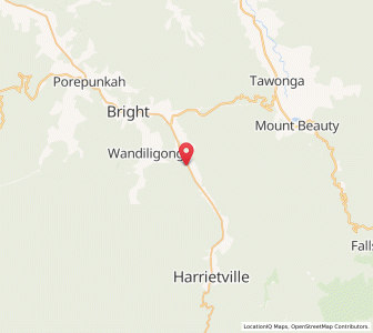 Map of Snowy Creek, VictoriaVictoria