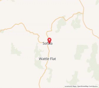 Map of Sofala, New South Wales