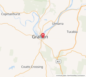 Map of South Grafton, New South Wales