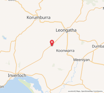 Map of South Leongatha, VictoriaVictoria