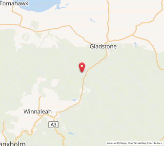 Map of South Mount Cameron, TasmaniaTasmania