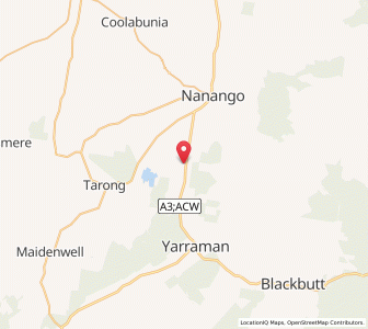 Map of South Nanango, Queensland