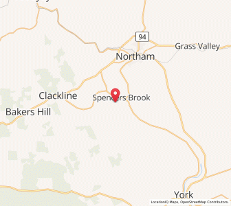 Map of Spencers Brook, Western Australia