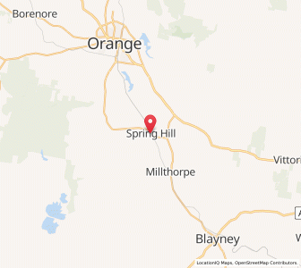 Map of Spring Hill, New South Wales