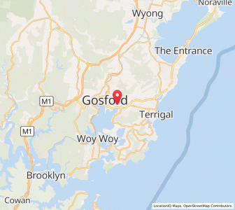 Map of Springfield, New South Wales