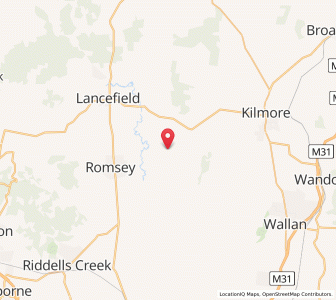 Map of Springfield, VictoriaVictoria