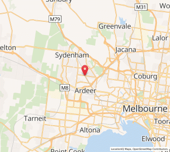 Map of St Albans, VictoriaVictoria