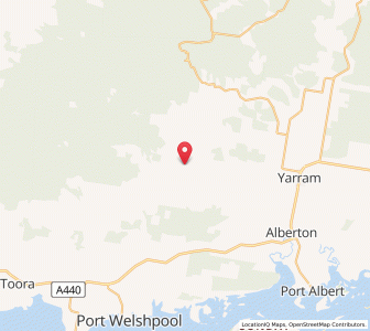 Map of Staceys Bridge, VictoriaVictoria