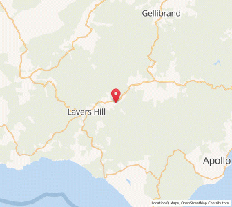 Map of Stalker, VictoriaVictoria