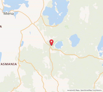 Map of Steppes, TasmaniaTasmania