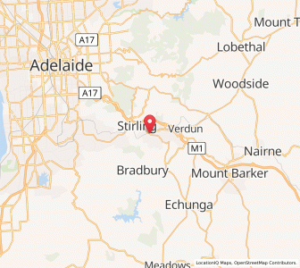 Map of Stirling, South Australia