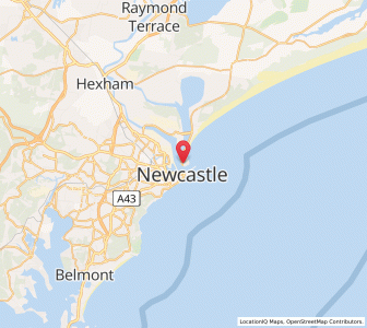 Map of Stockton, New South Wales