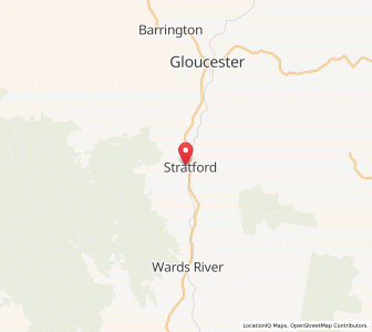 Map of Stratford, New South Wales