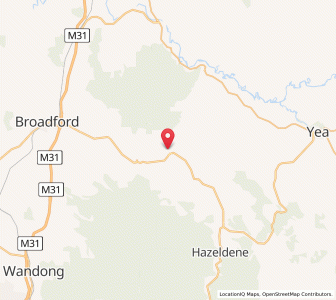 Map of Strath Creek, VictoriaVictoria