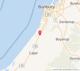 Map of Stratham, Western Australia