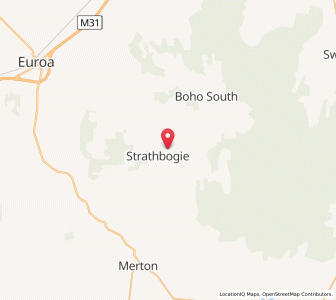 Map of Strathbogie, VictoriaVictoria