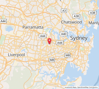 Map of Strathfield, New South Wales