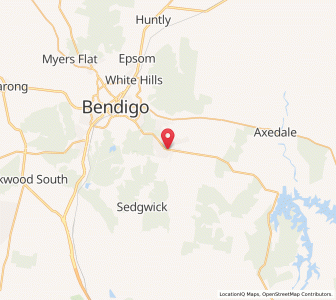 Map of Strathfieldsaye, VictoriaVictoria