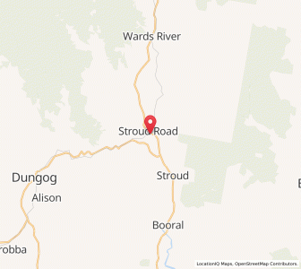 Map of Stroud Road, New South Wales