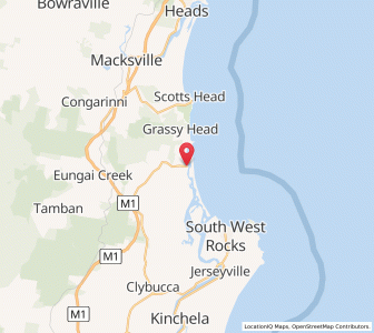 Map of Stuarts Point, New South Wales
