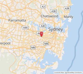 Map of Summer Hill, New South Wales