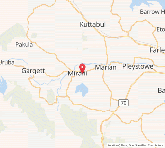 Map of Sunnyside, Queensland