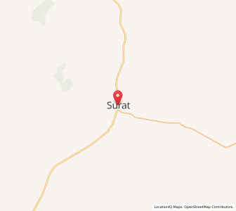 Map of Surat, Queensland
