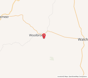 Map of Surveyors Creek, New South Wales