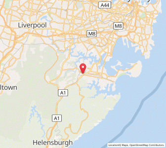 Map of Sutherland, New South Wales