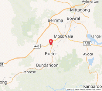 Map of Sutton Forest, New South Wales