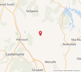 Map of Sutton Grange, VictoriaVictoria