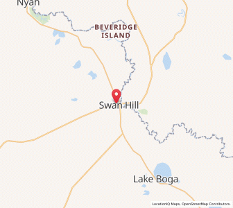 Map of Swan Hill, VictoriaVictoria