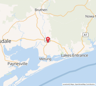 Map of Swan Reach, VictoriaVictoria