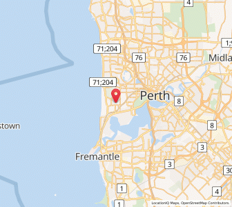 Map of Swanbourne, Western Australia