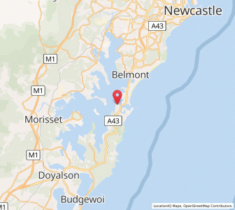 Map of Swansea, New South Wales