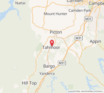Map of Tahmoor, New South Wales