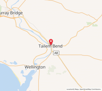Map of Tailem Bend, South Australia